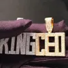 Anpassad A-Z Initial Square Letter Gold Silver Pendant Halsband för män Kvinnliga gåvor med 24-tums repkedja3220