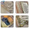 Decorative Objects Figurines Charmed Book of Shadows Retro Green Cover Ancient Stories Bound Journal 350 Pages Spellbook Magic Gift 230922