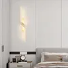 Lampa ścienna LED LIGA SKUCKA ŚWIATŁA Minimalistyczna sypialnia nocna salon sofa domowa oświetlenie wnętrza czarne złote oprawy