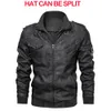 Heren lederen faux jassen herfst casual motorfiets PU jas biker jassen merk kleding EU maat 230921