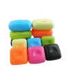 Soap Dishes Soap Dishes Handmade Box With Sealed Lid Candy Color Travel Portable Seal Lock Container Bathroom Accessory Drop Delivery Dhwsq