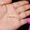 Name Necklace Stainless Steel 304 Charms Pendant Emma Mother's Christmas Gift Necklaces216U