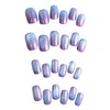 Faux Ongles Violet Aurora Éblouissant Faux Durable Pas Facile À Rayer Pour Une Décoration Élégante Pour Dames De Bureau