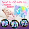 Plush dockor Elefant Mor och barn fyllda leksaker LED Musik Plush Animals Doll med LED -lampor Glödande födelsedagspresenter 230922