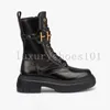 Designer Graphy Boots Kvinnor stickade ankelstövlar Guldmetallstövlar Öppna BRIM BEADE PLATFORM STOOTS LEATHER CHUNKY HEAL LACE-UP SHOES