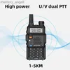Walkie talkie baofeng uv-5r 5W/8W walkie talkie dualband tvåvägs radio VHF/UHF 136-174MHz 400-520MHz FM Portable Transceiver med Earpiece HKD230922