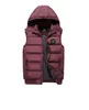 メンズベストM-3XLジャケット冬の防水暖かいノースリーブファッションフード付きカジュアル秋の肥厚ベスト