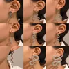 Stud Jewelry pair Unisex Snake Shaped Earrings Punk Piercing Metal Winding Naja Earrings Fashion Gifts K1307h