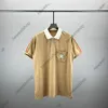 24SS Designer Mens Polos T-shirt Luxury Summer Broidered Letter Imprimer Label Polo Shirts Man 1921 Casual Double Yarn Cotton Tee Tee Tee Stripe Tee XXL