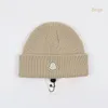 Beanie Designer Bobble Hat Women Fairball Cloche haftowa odznaka ciepłe włosy piłka męska malowicy zimowe ciepło