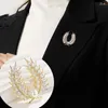 Brooches Fresh Garden Style Wheat Brooch Fashion Everything Personality Corsage High-end Atmospheric Pin Suit Coat Accessories