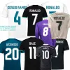 Madryts Retro Classic Real Soccer Jerseys 2013 2014 15 17 18 Benzema Marcelo Nacho Carvajal Asensio Bale Sergio Ramos Madryt Ronaldo Home Away Away Football Shirt