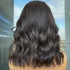 Bob Wig Body Wave Human Hair Silk Base Full Lace Wigs 16 인치 브라질 자연파 여성을위한 탑