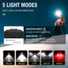 Head lamps BORUiT série GT phare puissant phare LED à Induction avec batterie matériau en Silicone torche frontale USB-C lumières rechargeables HKD230922