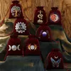 Smyckeslådor Big Velvet Moon Phase Bolangdi Tarots Cards Storage Bag Runes Witch Divination Accessories Dice 230921