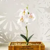 Dekoratif Çiçekler Mini Yapay Çiçek Phalaenopsis Gerçek Touch Orchid Düğün Düzenleme Malzemeleri Yüksek kaliteli orkide