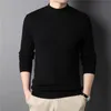 Herrtröjor Mrmt Brand Cashmere Sweater Half Turtleneck Men Knit Pullovers för manlig ungdom Slim Knitwear Man 230922
