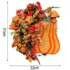 Christmas Decorations Autumn Decor Wreath Garland for Front Door Pumpkin Leaf Flower Garland for Thanksgiving Harvest Home Decor R230922