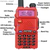 Walkie Talkie Baofeng UV5R Walkie Talkie Ham Radio Comunicador Dual Band Long Range Tway Portable FM Amatör CB Radiostationer Transceiver HKD230922