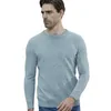 Herrtröjor män stickad kashmir tröja 100% merino ull oneck longsleeve tjock pullover man vinter hösten man jumpers kläder 230922