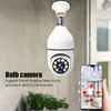 IP Cameras DL17M 2.4G Bulb Surveillance Camera Night Vision Color 360 Automatic Human Tracking Zoom Indoor Smart Home Security Wifi Monitor 230922