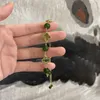 Tasarımcı bilezik dört yapraklı yonca lüks üst mücevher bileziği kadınlar için şanslı tasarım algısı ekran beyaz taklit yeşil yeşim madalya basit mücevher hediyesi van clee