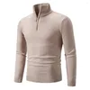 Men's Sweaters Men V-neck Sweater Long Sleeved Pullovers Hip Hop Turtleneck Polo Shirt Fashion Winter Cashmere