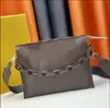 10A Brand Design NIEUW M47545 Pochettes Voyage Bag Trend Handtassen Echt leer Designer Dames Schoudertassen Kleine onderarm Crossbody tas