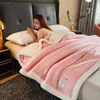 Coperte Coperta invernale spessa Piumino in pile molto caldo Copriletto di lusso Casa Soffici coperte da tiro Copridivano Copriletto doppio sul letto HKD230922