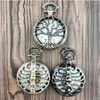 Orologi da tasca Orologio al quarzo vintage antico stile scavato alla moda Orologio al quarzo con cassa rotonda Collana con ciondolo Orologio a catena per uomo Donna Regalo