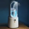 Portable Humidifying Electric Fan Silent USB Air Conditioner Fan Natural Wind 6 Gear LED Display for Home Bedroom/Office/Camping