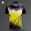 Men's Polos 2023 Customize Summer Badminton Shirts Sport Short-sleeved Polo Table Tennis Tshirt Running Men T-shirt