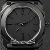 Nowy Octo Finisimmo 103077 Automatyczne mechaniczne męże Watch Black Dial Pvd All Black Steel Bransoletka Limited Edition Watche TWBV TimeZoneWatch Z05K