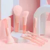 Makeup Brushes Tools 10pcs Pink Soft Set Cosmetic Foundation Blush Powder Brush Concealer Eyeshadow Kabuki Blending 230922