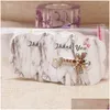 Geschenkverpackung Feiluan Marble Styles Mti Schmuckpaket Displaykarten Ankunft Haarspange/Klaue Accessoreis Card50Add50Oppbagper1 Drop Deli Otewc