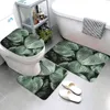 Tapis de bain Tapis de bain antidérapant plante tapis de salle de bain tapis de douche décoratif absorbant tapis de pied entrée baignoire tapis de toilette boho feuille nordique 230922