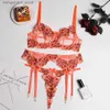 BRAS SET SEXY BH och trosor Set underkläder broderi spets transparenta kvinnors underkläder erotiska bh korta set gatter underkläder come q230922