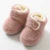 First Walkers Born Baby Mädchen Jungen Soft Booties Pompom Schneestiefel Kleinkind Kleinkind Wärmende Schuhe Mode Bequem