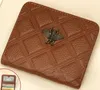 Genuine leather bee women designer wallets Rfid-protected cowhide lady short style fashion casual coin zero card purses no493