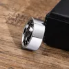 Anillos de boda VNOX 8 mm Alianzas de boda básicas para hombres Anillo de tungsteno de carburo Clásico Llano Espesar 2 mm Banda de dedo Compromiso Promesa Joyería 230922