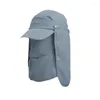 Chapeaux à large bord, Protection du cou en plein air, casquette solaire à séchage rapide, châle pour dames, visière de randonnée, Anti-pêche UV X5W1