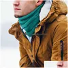 Bandanas Neck Gaiter Warmer Proch Weather Protection Cycling نصف إسقاط إكسسوارات الموضة القبعات الأوشحة القفازات لفات DH6BT