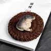 装飾的なオブジェクトの置物小さなお茶のペットかわいい紫色の粘土粘土かわいい動物彫像茶置物ティーティーアクセサリーホームデスクトップハンドメイドクラフト飾り230920