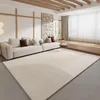 Tappeti Il tappeto del soggiorno è pavimentato con una coperta da comodino in velluto ad anello Tpr per la casa 2023 Tappeto da camera da letto all'ingrosso Cream Wind.