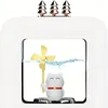 Diffuseur d'huile essentielle: Humidificateur de brume cool à ultrasons 450 ml avec des lumières de couleur arc-en-ciel - jusqu'à 8 heures d'aromathérapie pour la maison, le bureau, la salle des enfants - Arrêt automatique - blanc