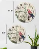 Wall Clocks Parrot Bird Rose Flower Retro Luminous Pointer Clock Home Ornaments Round Silent Living Room Office Decor