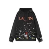 Lanvins Designer Luxury Gallerys Dept Hoodie Lanvins Shirt Sweatshirt Letter Tryckt Pullover Loose Casual Lanvins Sneaker Hooded Carhar 1459