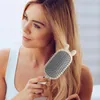 Badtillbehör Set paddel hårborste detangling för kvinnor lång bärbar frisörskam med avtagbart handtag för att rensa upp förlust