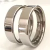 Whole Bulk lots 100PCS Unisex Silver 6mm Plain Quality Shiny 316L Stainless Steel Wedding Engagement Rings Lovers Couples Fing243R