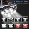 Head lamps Brightest 7 LED Headlight Super Powerful Headlamp USB Rechargeable Head Lamp Waterproof Head Front Light Head Torch Lantern HKD230922